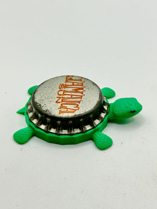 Jamaica Sun (Vintage) - Bottle Cap Magnet Turtle Shell Shocked Art