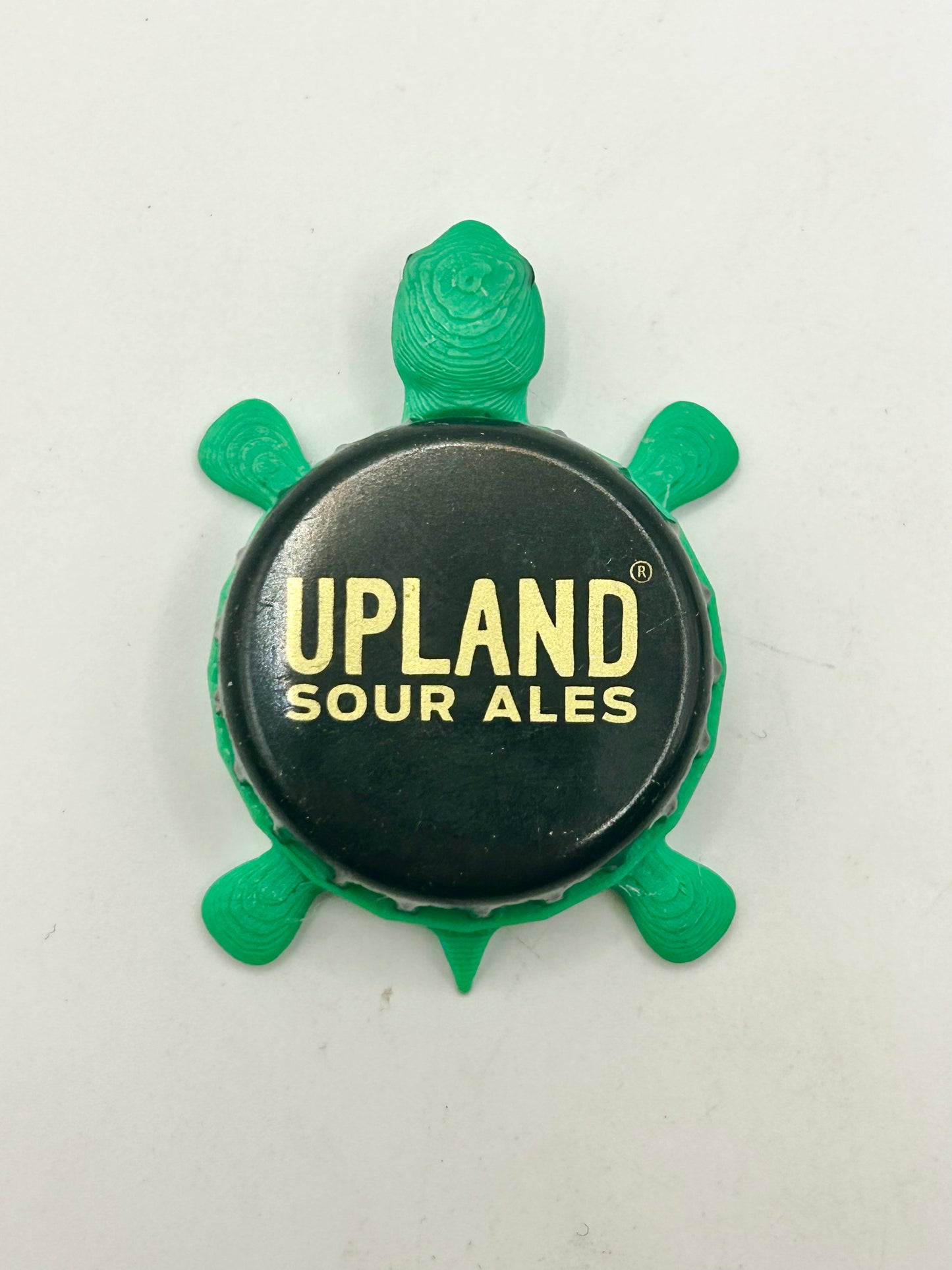 Upland Sour Ales - Bottle Cap Magnet Turtle Shell Shocked Art