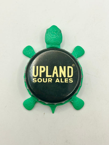 Upland Sour Ales - Bottle Cap Magnet Turtle Shell Shocked Art
