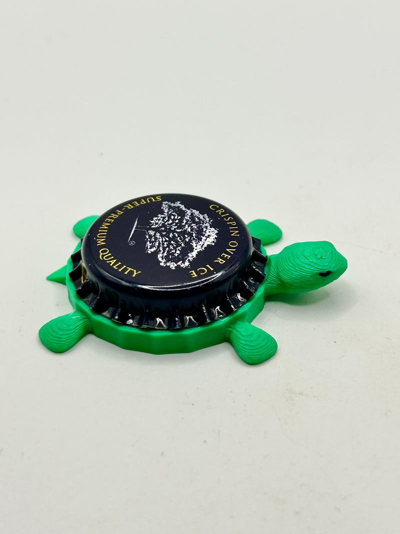Crispin American Craft Cider (Over Ice) - Bottle Cap Magnet Turtle Shell Shocked Art