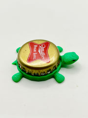 Miller High Life (Red & White) - Bottle Cap Magnet Turtle Shell Shocked Art