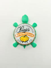 Leinenkugel's Harvest Patch Shandy (Vintage) - Bottle Cap Magnet Turtle Shell Shocked Art