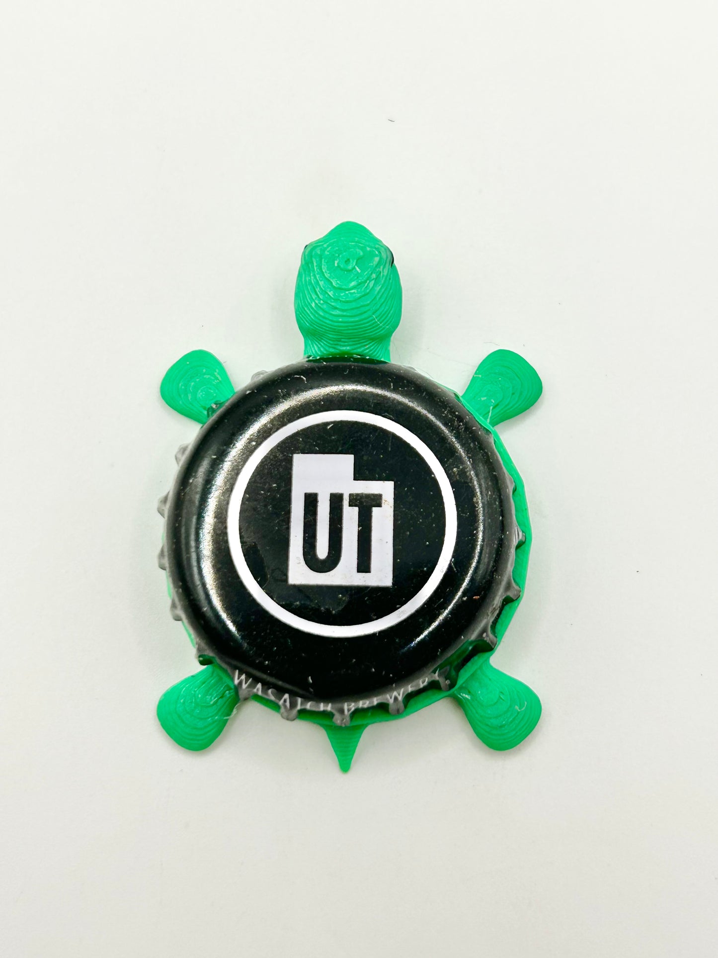 Wasatch Brewing - Bottle Cap Magnet Turtle