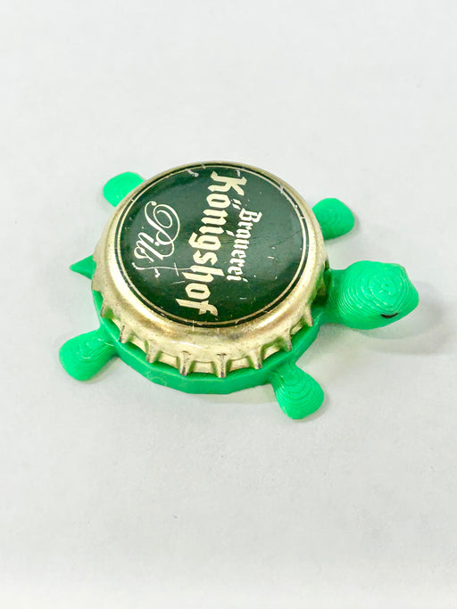 Brauerei Konigshof Pils - Bottle Cap Magnet Turtle Shell Shocked Art