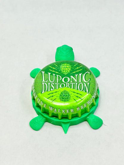 Luponic Distortion (Firestone Walker Brewing) - Bottle Cap Magnet Turtle Shell Shocked Art