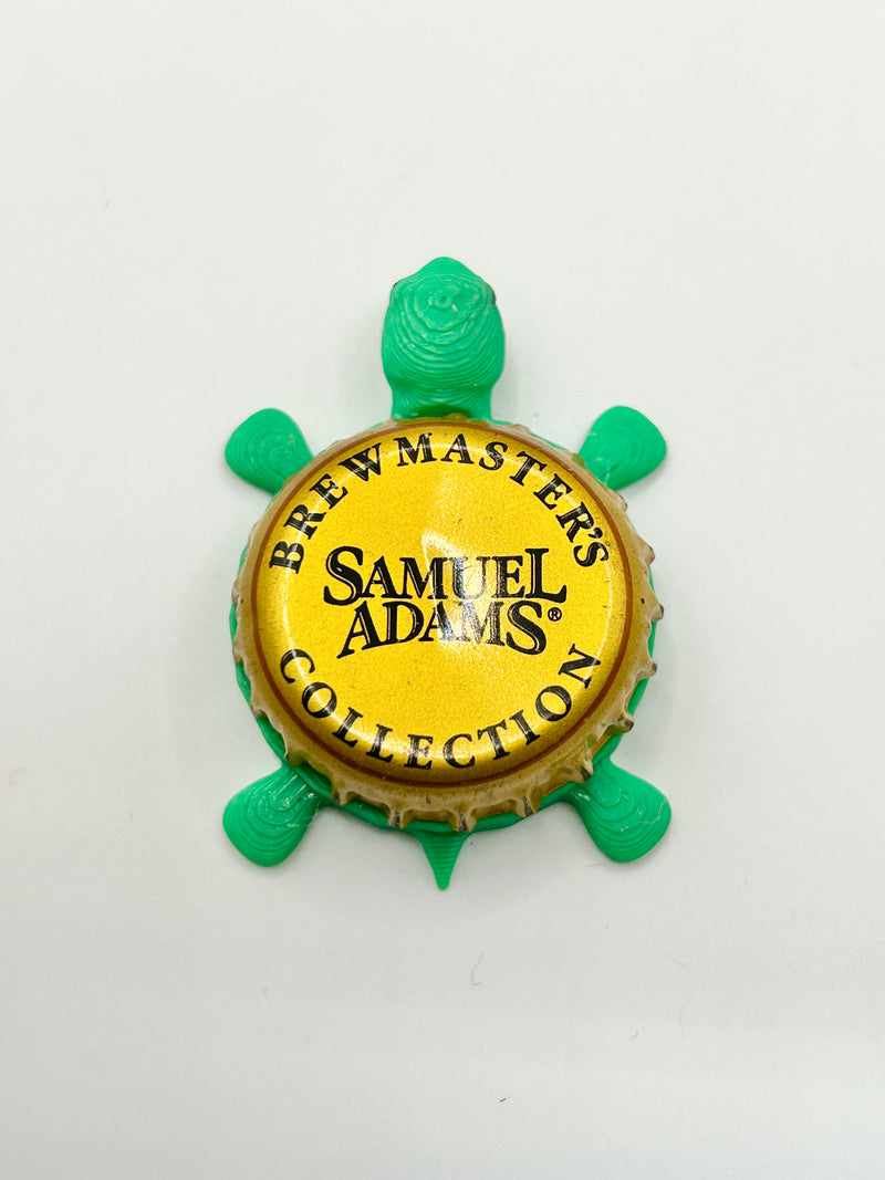 Sam Adams Brewmaster’s Collection - Bottle Cap Magnet Turtle Shell Shocked Art
