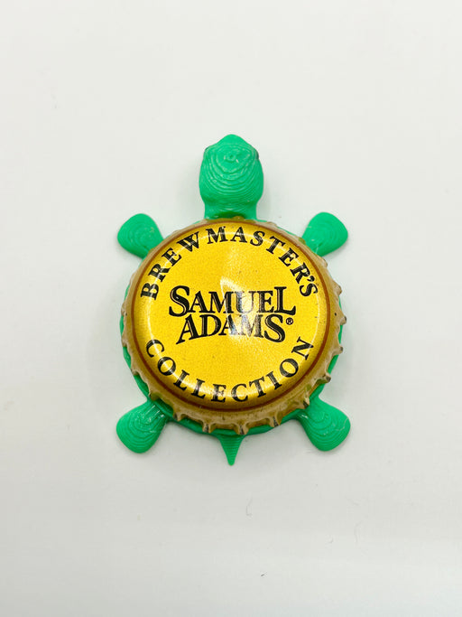 Sam Adams Brewmaster’s Collection - Bottle Cap Magnet Turtle Shell Shocked Art