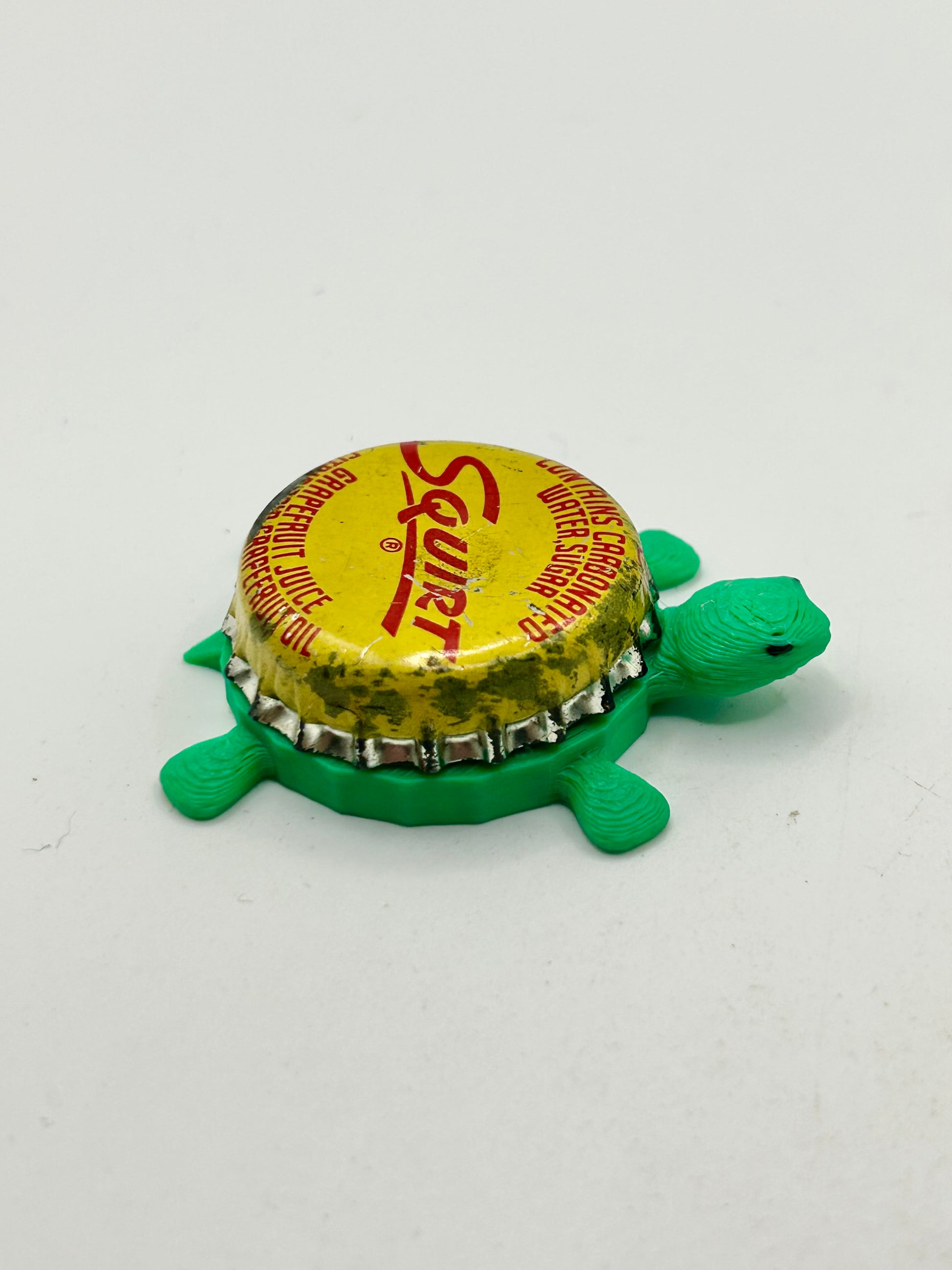 Squirt Soda (Vintage, Design 2) - Bottle Cap Magnet Turtle Shell Shocked Art