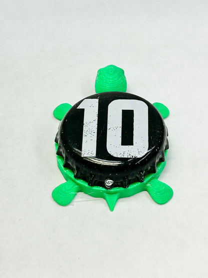 Ten Barrel Brewing - Bottle Cap Magnet Turtle Shell Shocked Art
