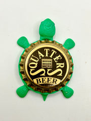 Squatters Beer - Bottle Cap Magnet Turtle Shell Shocked Art