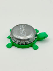 Diet Coke (Silver) - Bottle Cap Magnet Turtle Shell Shocked Art