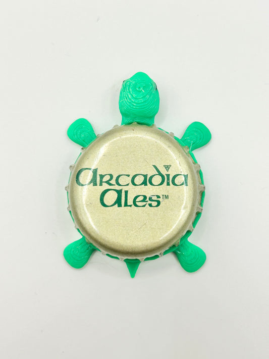 Arcadia Brewing (Vintage) - Bottle Cap Magnet Turtle