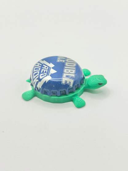 Red Hook Audible Ale (Blue) - Bottle Cap Magnet Turtle Shell Shocked Art