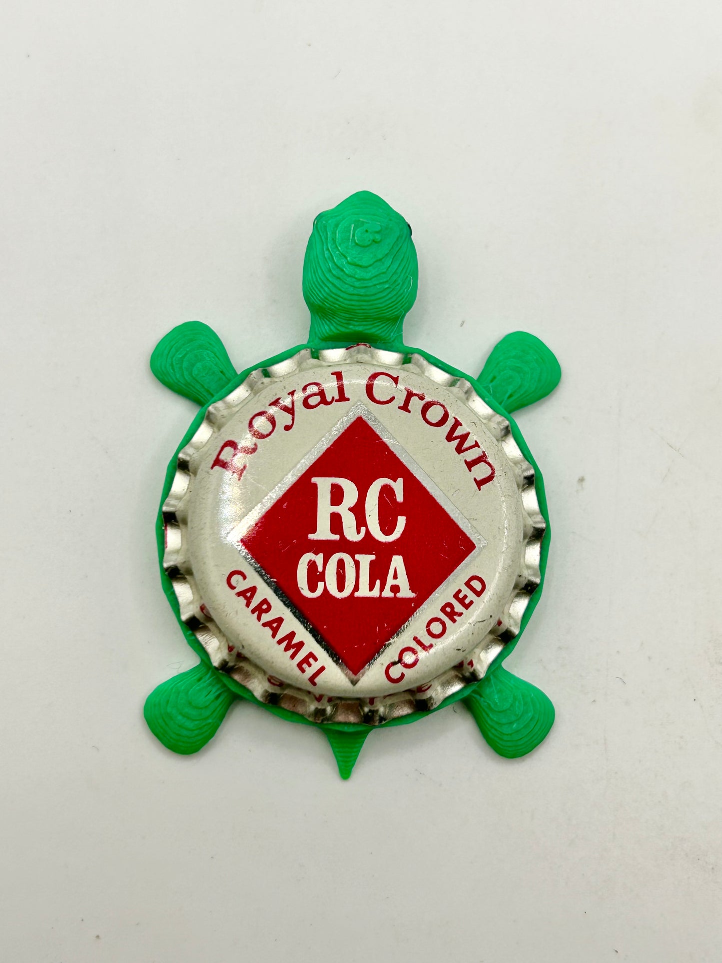 RC Cola (Vintage) - Bottle Cap Magnet Turtle Shell Shocked Art