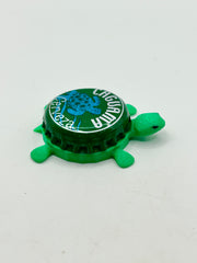 Caguama Cerveza - Bottle Cap Magnet Turtle Shell Shocked Art