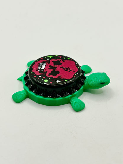 Voodoo Brewing (Skull) - Bottle Cap Magnet Turtle Shell Shocked Art