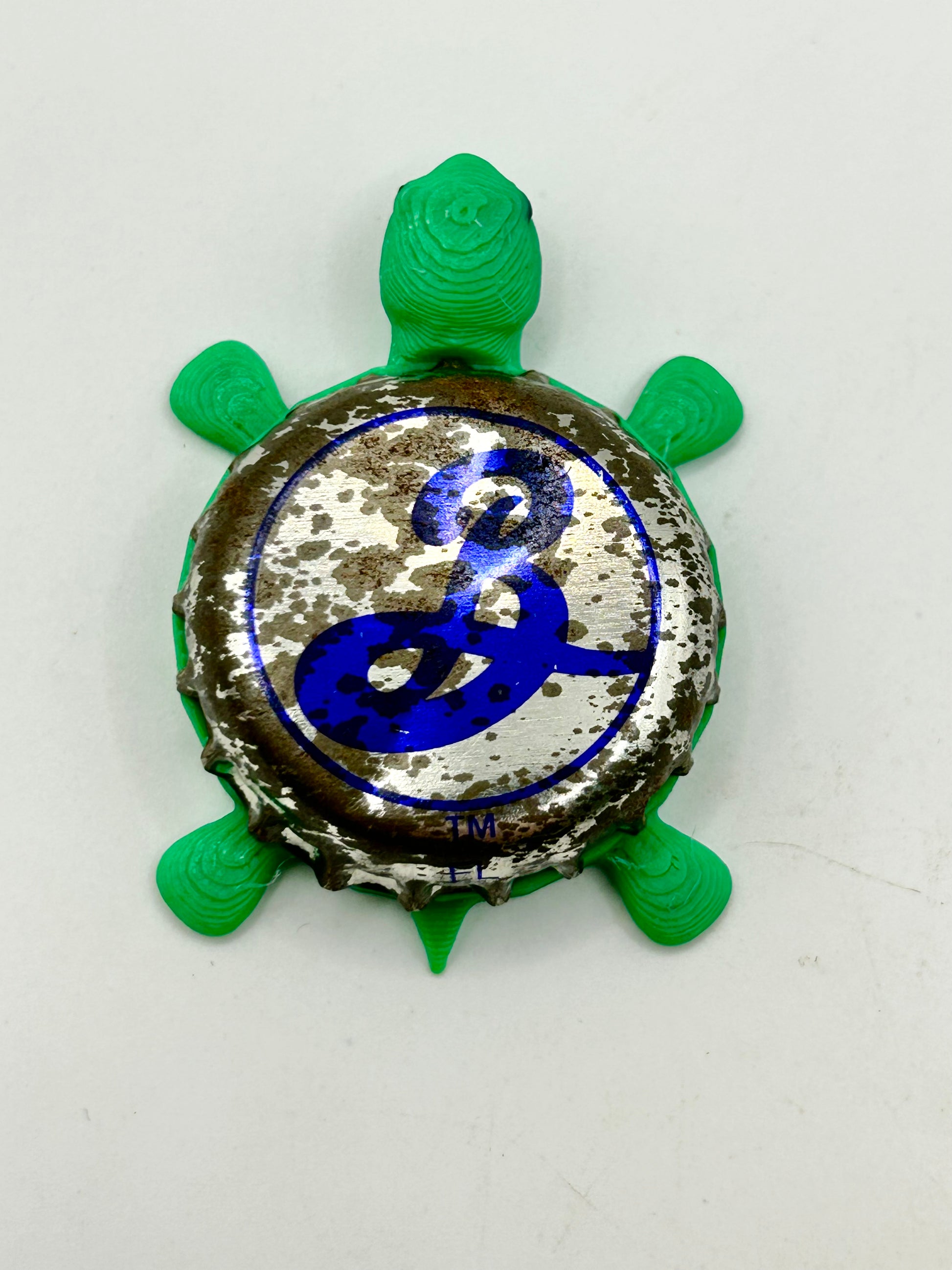 Brooklyn Beer (Vintage) - Bottle Cap Magnet Turtle Shell Shocked Art