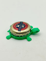 Stroh’s Beer (Non-Alcoholic) - Bottle Cap Magnet Turtle Shell Shocked Art
