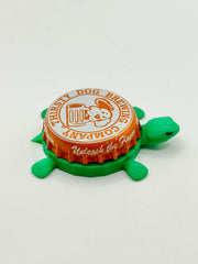 Thirsty Dog Brewing Co. (Orange) - Bottle Cap Magnet Turtle Shell Shocked Art