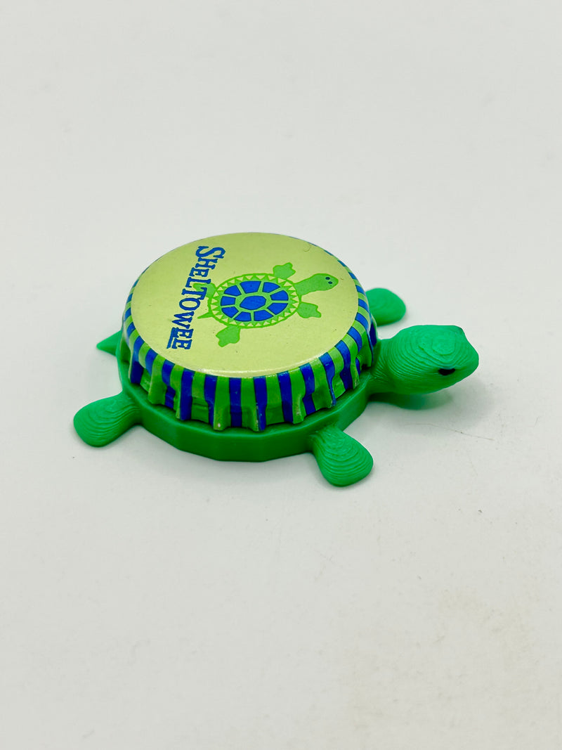 Sheltowee Brewing - Bottle Cap Magnet Turtle Shell Shocked Art