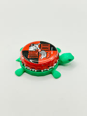 Cock and Bull - Bottle Cap Magnet Turtle Shell Shocked Art