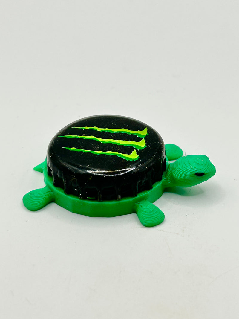 Monster Energy Drink (Official) - Bottle Cap Magnet Turtle Shell Shocked Art