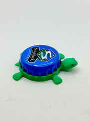 Switchback Brewing (Blue) - Bottle Cap Magnet Turtle Shell Shocked Art