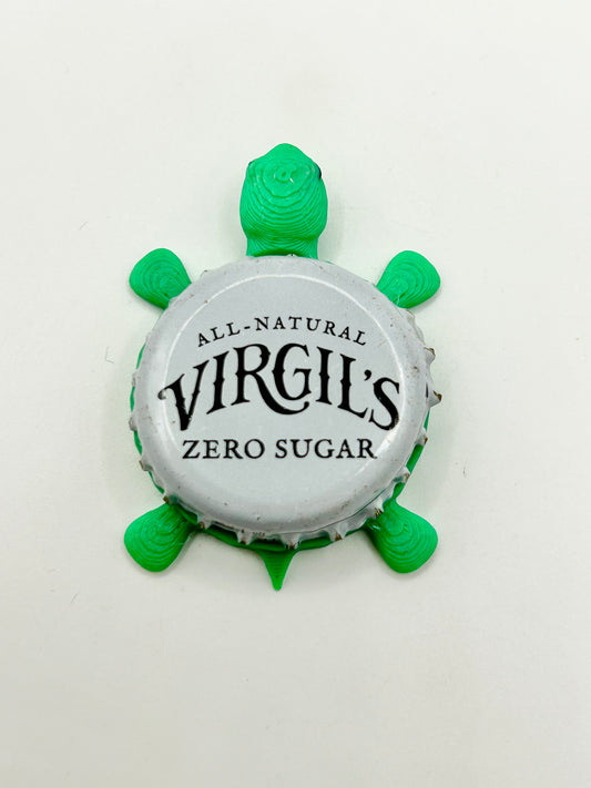 Virgil’s Soda (Zero Sugar) - Bottle Cap Magnet Turtle