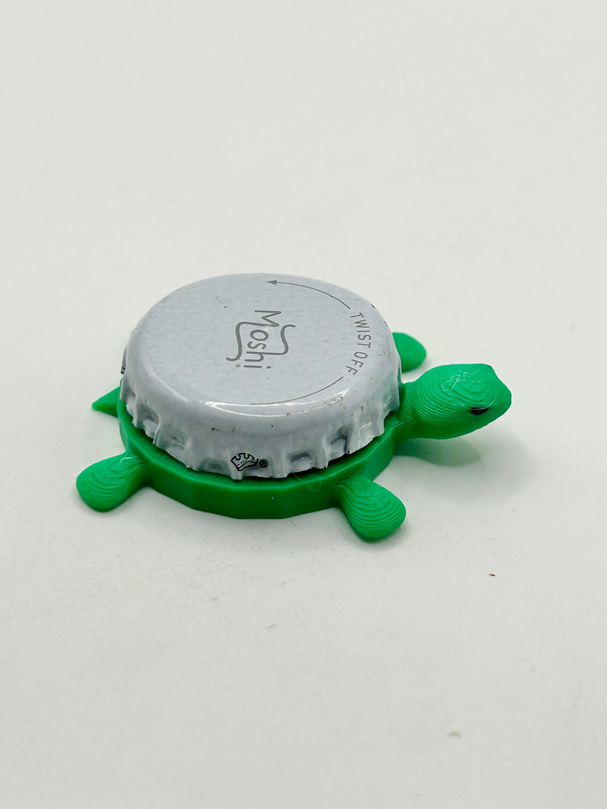 Moshi Soda - Bottle Cap Magnet Turtle Shell Shocked Art
