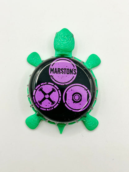 Marston’s Old Empire IPA (Purple) - Bottle Cap Magnet Turtle Shell Shocked Art