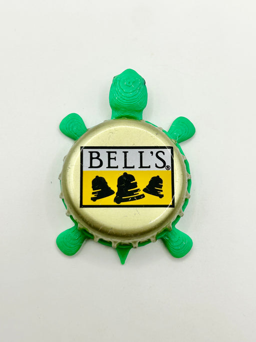Bell's Beer (Vintage Color) - Bottle Cap Magnet Turtle Shell Shocked Art