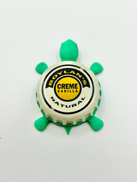 Boylan’s Creme Vanilla Bottling - Bottle Cap Magnet Turtle