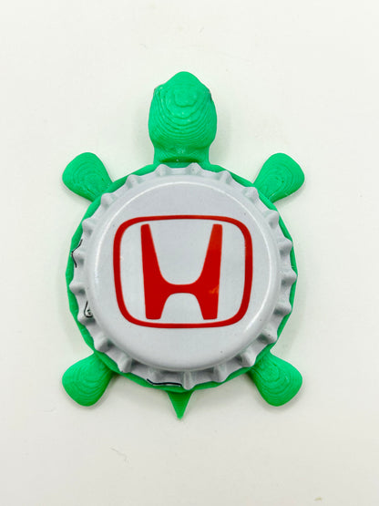 Honda - Bottle Cap Magnet Turtle Shell Shocked Art