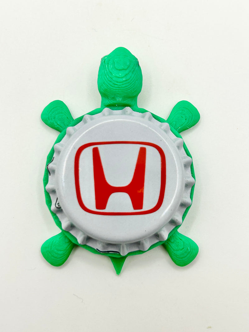 Honda - Bottle Cap Magnet Turtle Shell Shocked Art