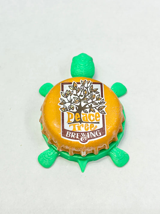 Peace Tree Brewing - Bottle Cap Magnet Turtle