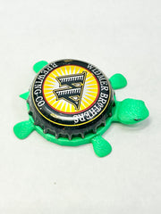 Widmer Brothers Brewing (Vintage White Text) - Bottle Cap Magnet Turtle Shell Shocked Art