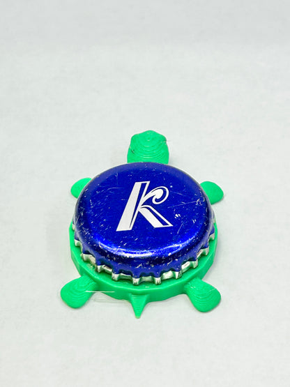Kokanee Beer - Bottle Cap Magnet Turtle Shell Shocked Art