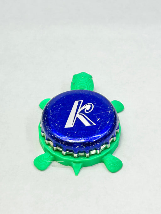 Kokanee Beer - Bottle Cap Magnet Turtle Shell Shocked Art