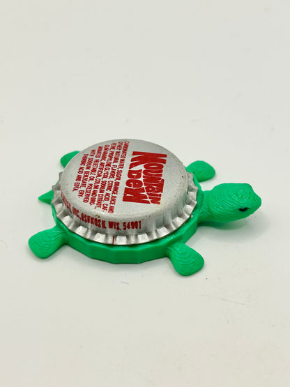 Mountain Dew (Vintage Red) - Bottle Cap Magnet Turtle Shell Shocked Art