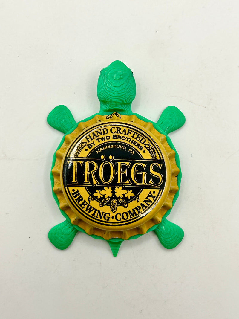 Troegs Beer (Vintage, Rare) - Bottle Cap Magnet Turtle Shell Shocked Art