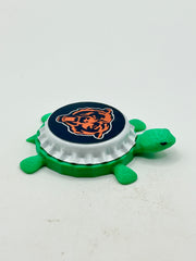 Chicago Bears - Bottle Cap Magnet Turtle (Copy) Shell Shocked Art