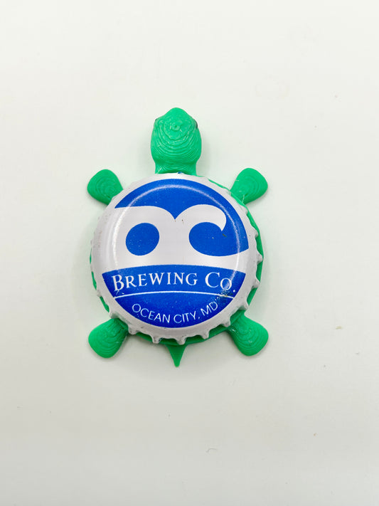 Ocean City Brewing (OCMD) - Bottle Cap Magnet Turtle