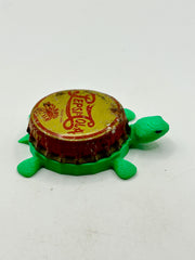 Pepsi Cola (Yellow - Vintage, Emblem) - Bottle Cap Magnet Turtle Shell Shocked Art