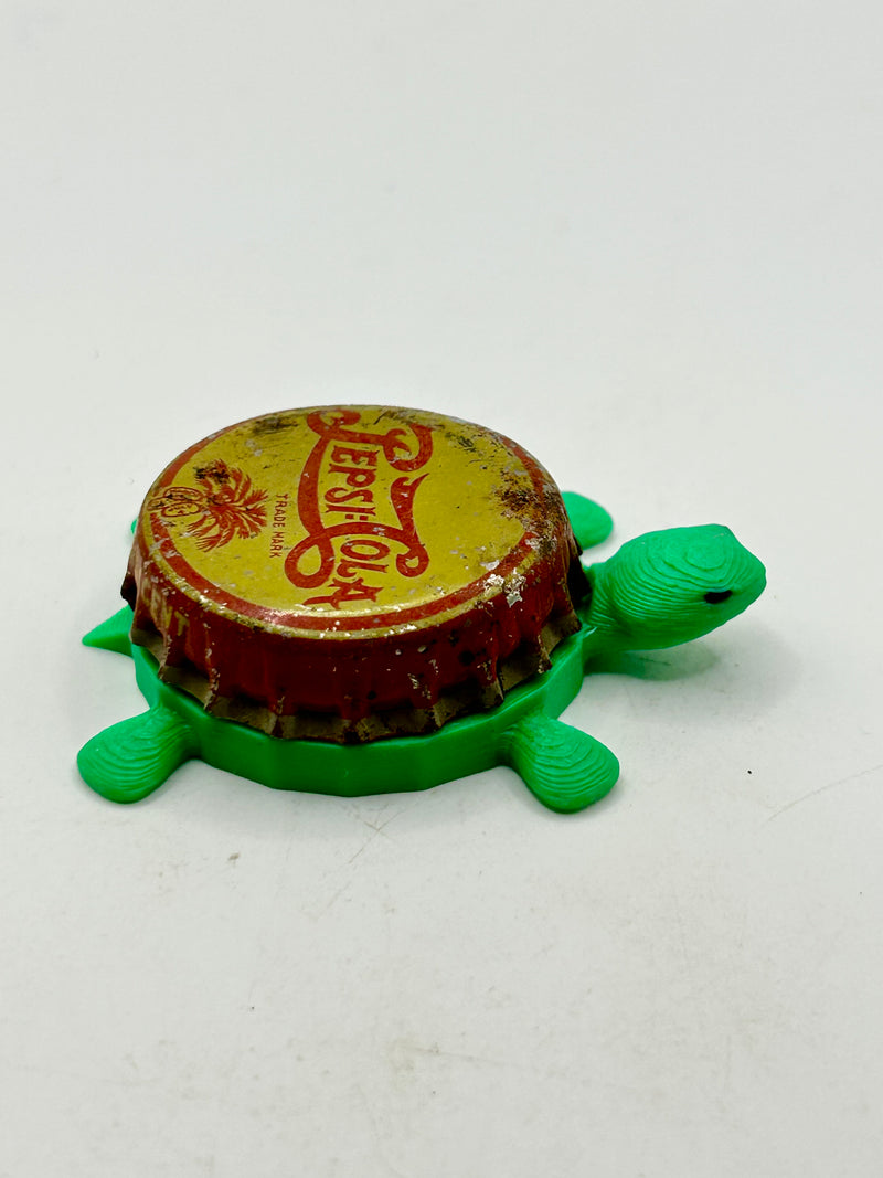 Pepsi Cola (Yellow - Vintage, Emblem) - Bottle Cap Magnet Turtle Shell Shocked Art