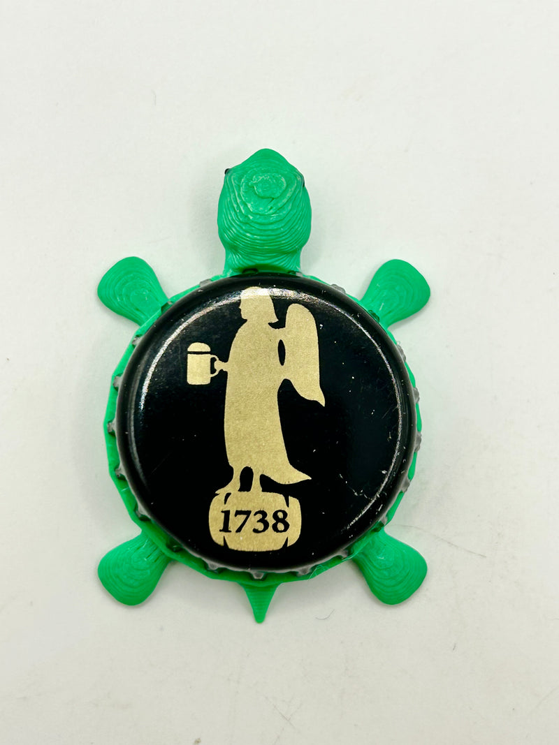 Engel Brewery - Bottle Cap Magnet Turtle Shell Shocked Art