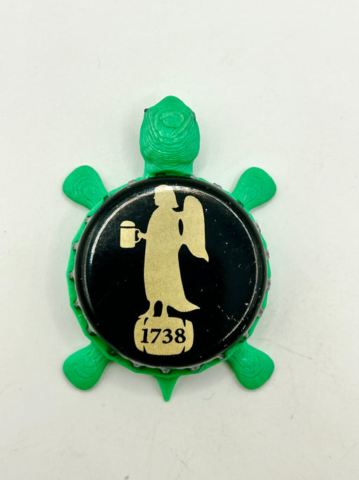 Engel Brewery - Bottle Cap Magnet Turtle Shell Shocked Art