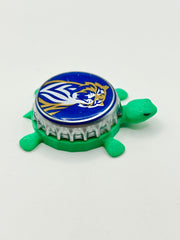 Tiger Beer - Bottle Cap Magnet Turtle Shell Shocked Art
