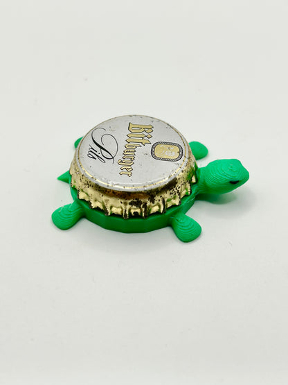 Bitburger Pils - Bottle Cap Magnet Turtle Shell Shocked Art