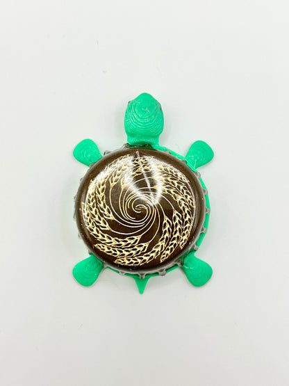 Bell's Special Double Cream Stout - Bottle Cap Magnet Turtle Shell Shocked Art