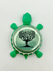 Fever Tree Ginger Beer (Light Green) - Bottle Cap Magnet Turtle Shell Shocked Art